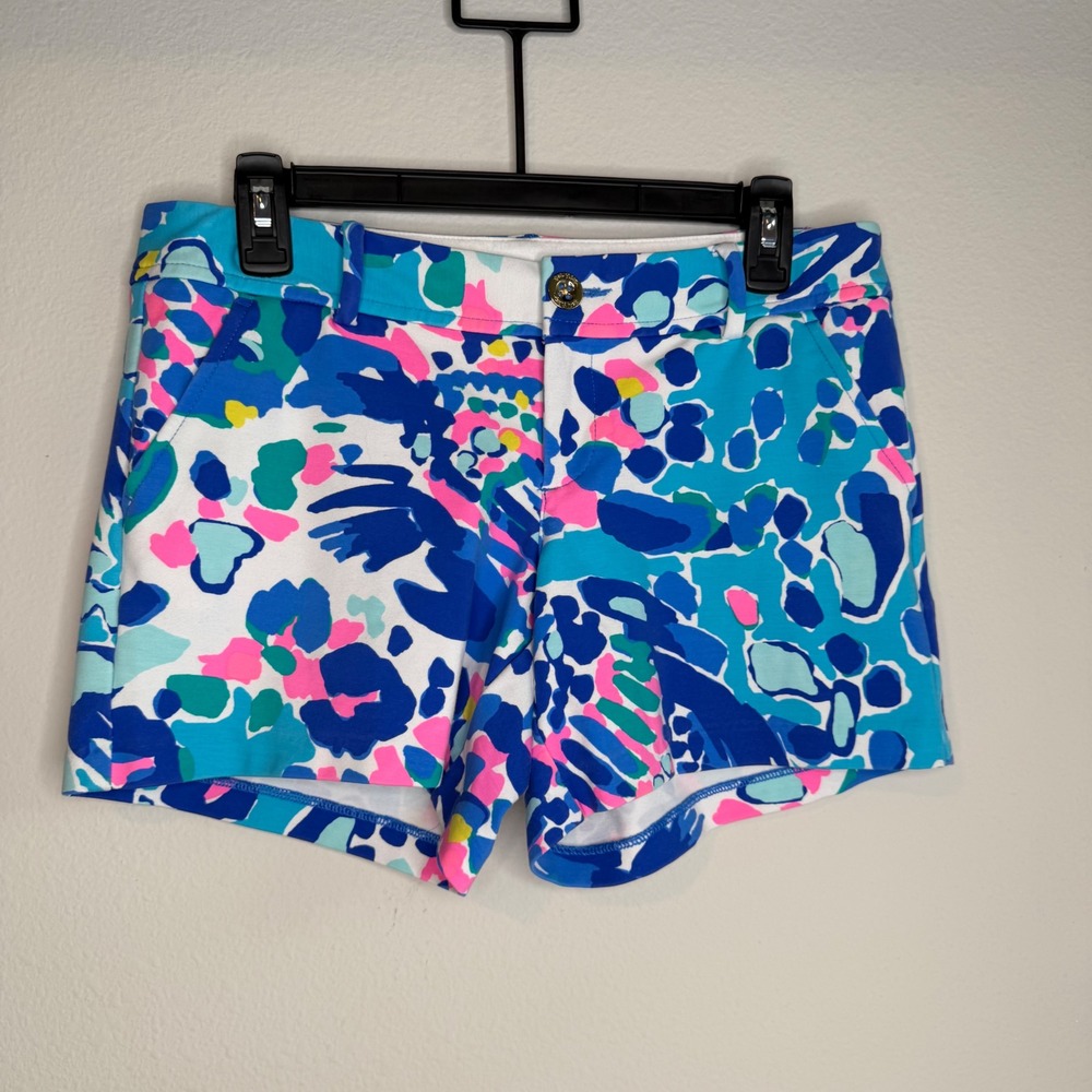 Lilly Pulitzer Callahan Shorts Hit The Spot Print Womens 4 Preppy Resortwear